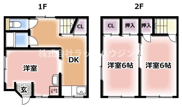 黒原城内町テラスの物件間取画像